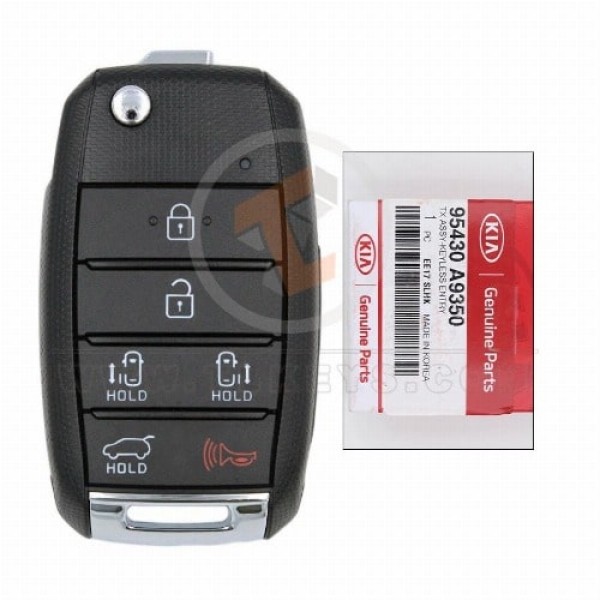 Véritable télécommande à clé rabattable Kia Sedona Sedona EX 2019 2021 P/N : 95430-A9350 Fréquence 433 MHz