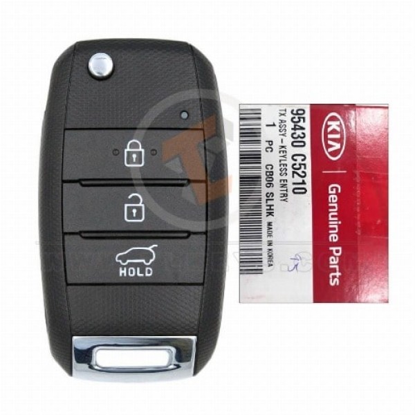 Genuine Kia Sorento Flip Key Remote 2015 2020 P/N: 95430-C5210 433MHz Buttons 3