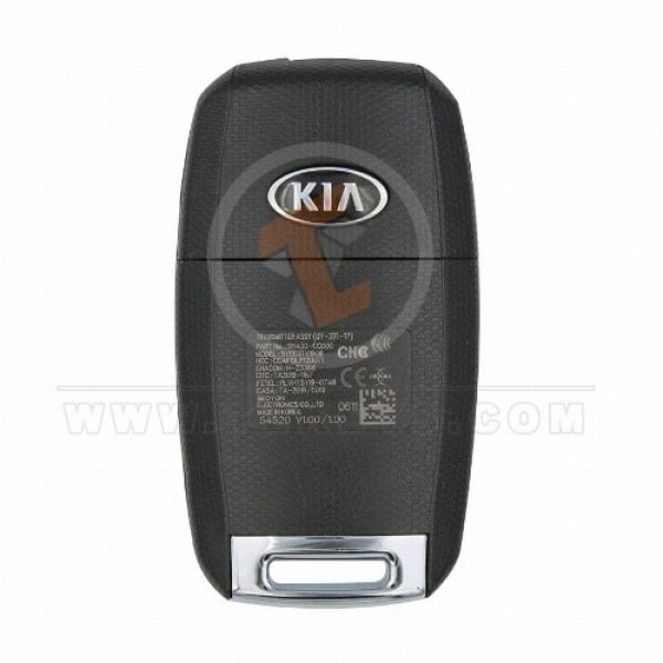 Control remoto con llave abatible original Kia Sonet 2021 2022 P/N: 95430-CC000 Control remoto con llave abatible tipo control remoto de 433 MHz