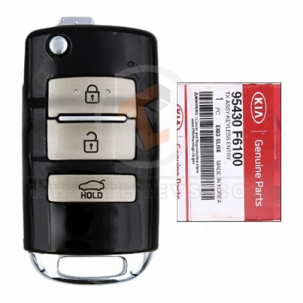 Genuine Kia Cadenza Flip Key Remote 2016 2020 P/N: 95430-F6100 433MHz Frequency 433MHz