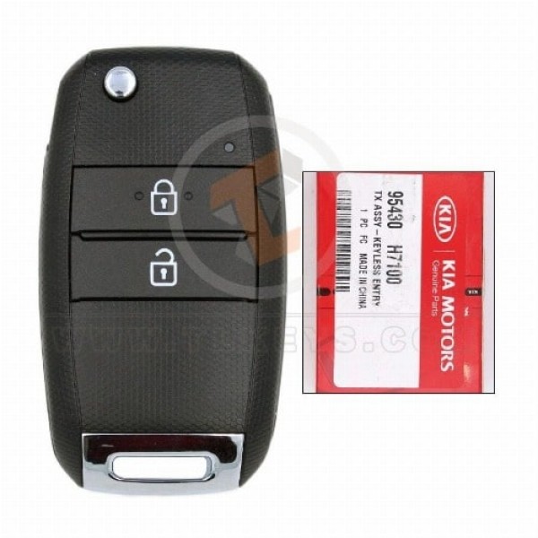 Original Kia Soluto Pegas Klappschlüssel-Fernbedienung 2019 2021 P/N: 95430-H7100 Frequenz 433 MHz