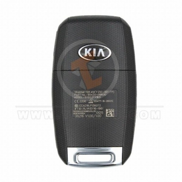 Genuine Kia Rio Flip Key Remote 2018 2019 P/N: 95430-H9600 433MHz Remote Type Flip Key Remote