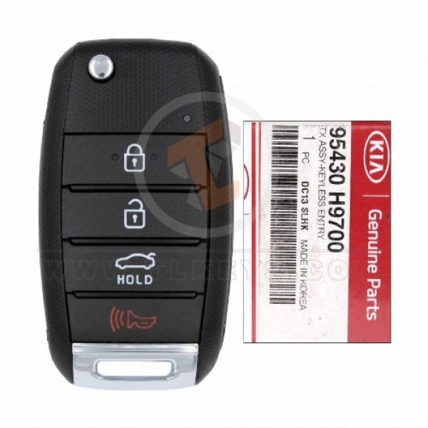 Genuine Kia Rio Flip Key Remote 2018 2021 P/N: 95430-H9700 433MHz Frequency 433MHz