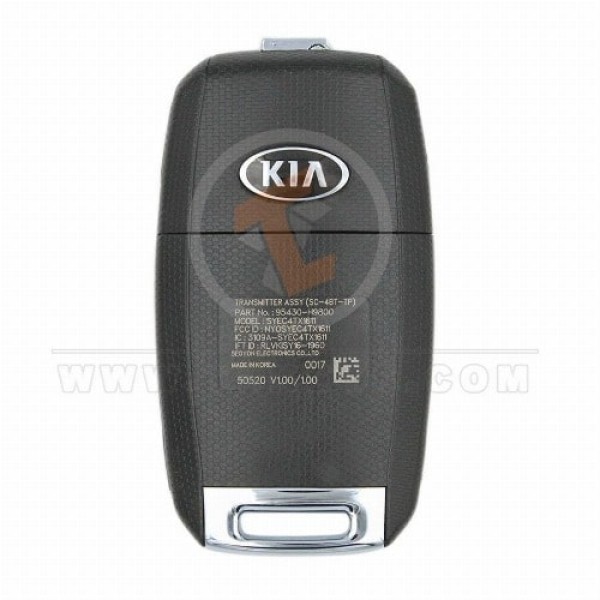 Véritable télécommande à clé rabattable Kia Rio 2018 2021 P/N : 95430 H9800 433 MHz
