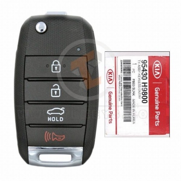 Véritable télécommande à clé rabattable Kia Rio 2018 2021 P/N : 95430 H9800 Fréquence 433 MHz 433 MHz