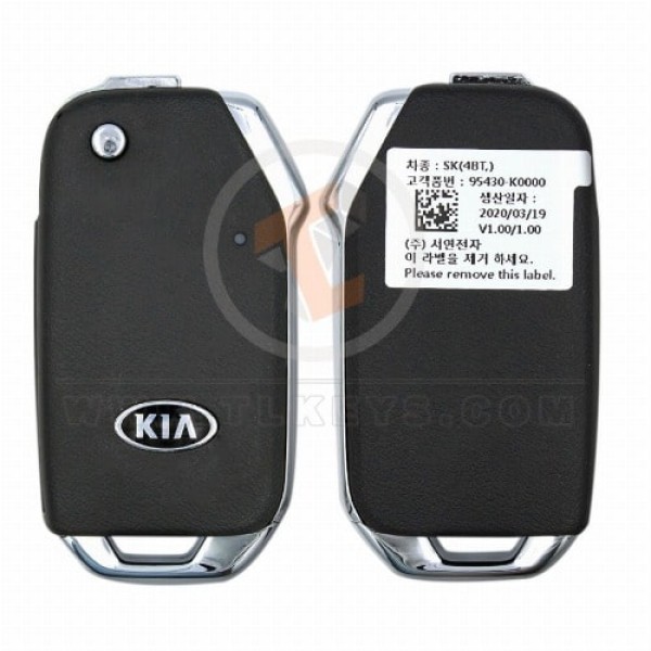 Véritable télécommande à clé rabattable Kia Soul 2019 2021 P/N : 95430 K0000 433 MHz Bouton panique Oui