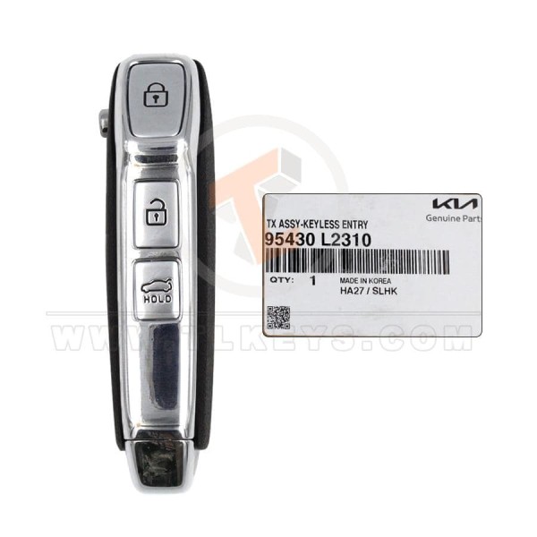 Mando abatible genuino Kia K5 2022 P/N: 95430-L2310 433MHz 3 botones Botones 3
