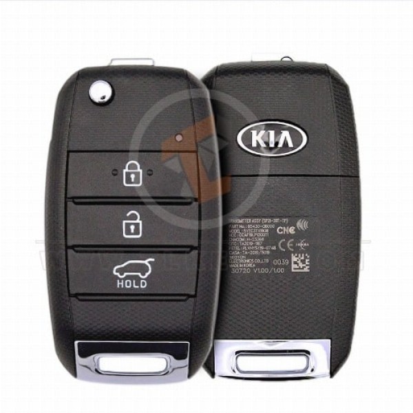 Genuine Kia Seltos Flip Key Remote 2020 2022 P/N: 95430-Q6000 433MHz Transponder Chip ID 8A