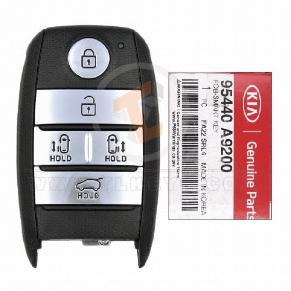 Véritable Kia Sedona Carnival Smart Proximity 2015 P/N : 95440-A9200 Boutons 5