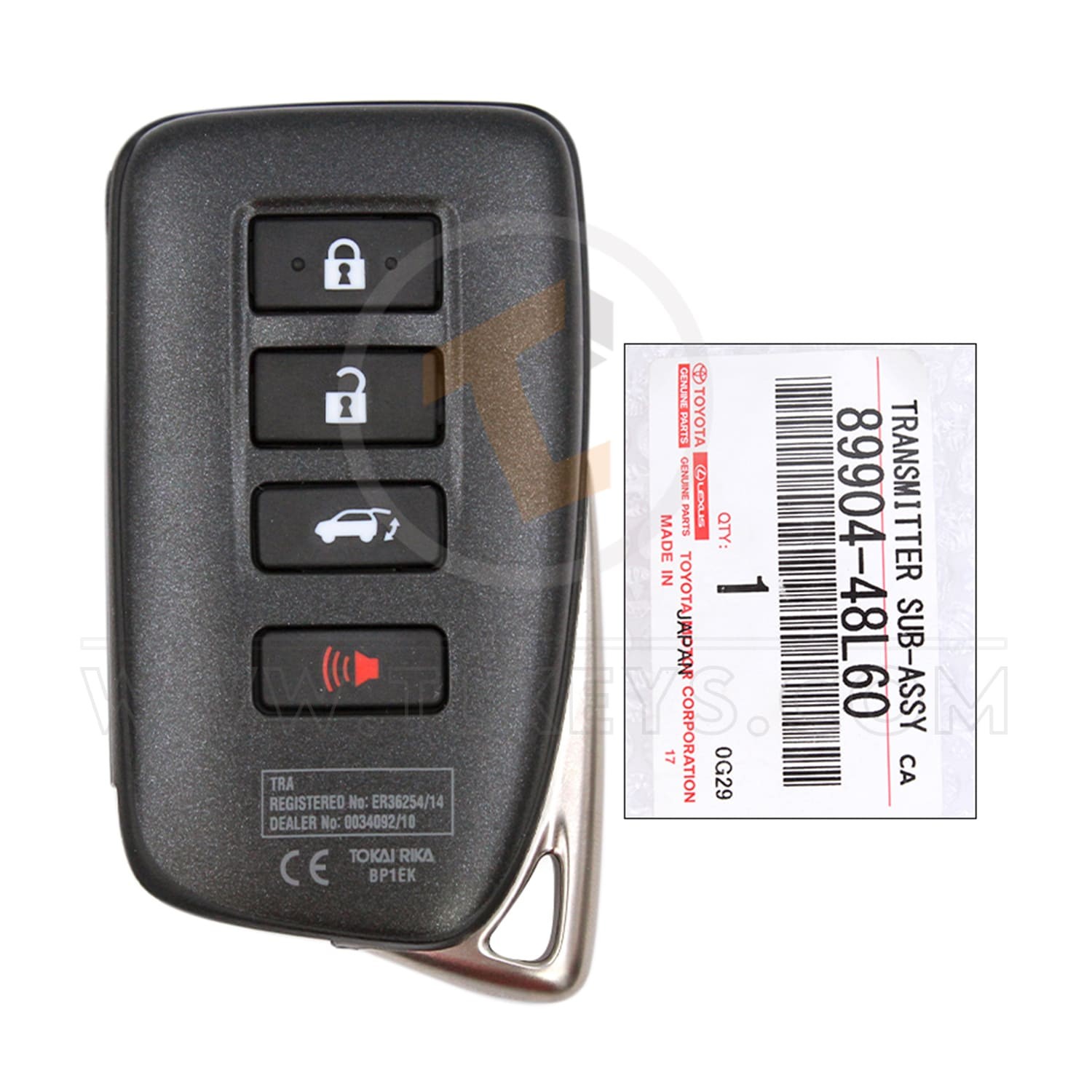 Genuine Lexus RX350 Smart Proximity 2016 2020 P/N: 89904-48L60 433MHz Remote Type Smart Proximity