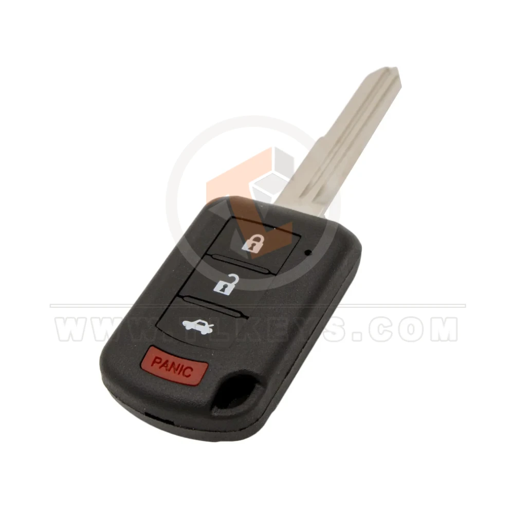 Mitsubishi asx outlander 2018 2020 head remote key 4 button 3d