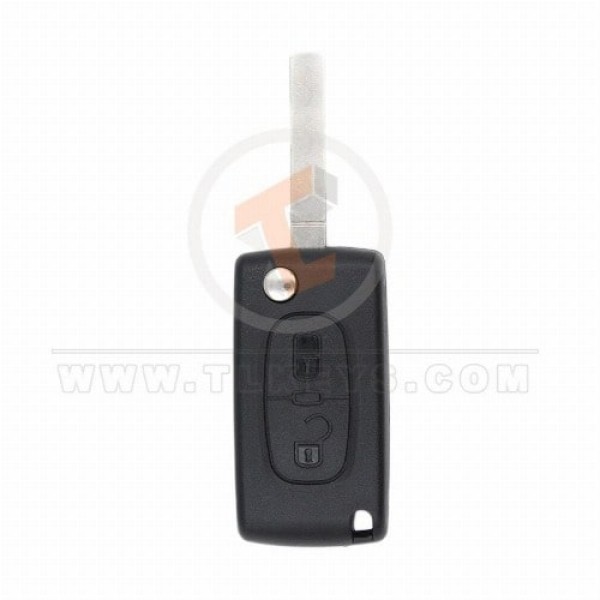 Peugeot 3008 307 Flip Key Remote 2011 433MHz 2 Buttons Frequency 433MHz