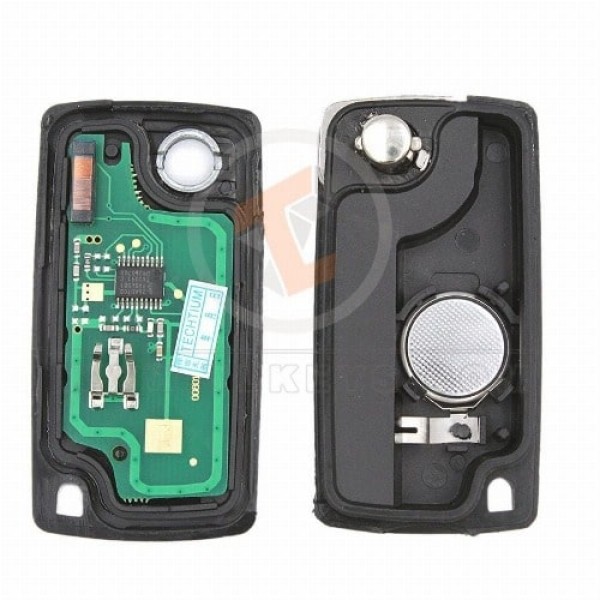 Peugeot 3008 307 Flip Key Remote 2011 433MHz 2 Buttons Panic Button No