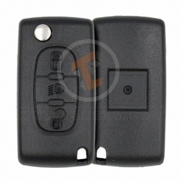  Peugeot 407 Flip Key Remote 2006 2011 433MHz 3 Buttons Transponder Chip PCF7961