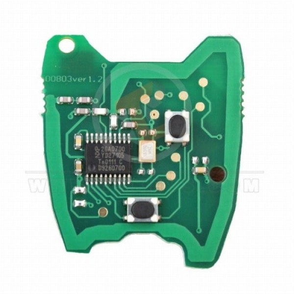 Peugeot 407 Head Key Remote 2000 2007 433MHz 2 botones Frecuencia 433MHz