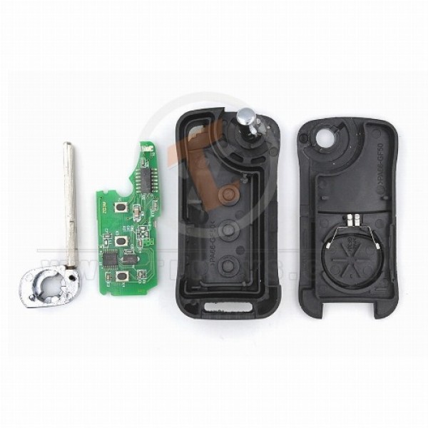 Porsche Cayenne Flip Key Remote 2006 2010 P/N: 7L5959753BJ 315MHz Transponder Chip Hitag 2