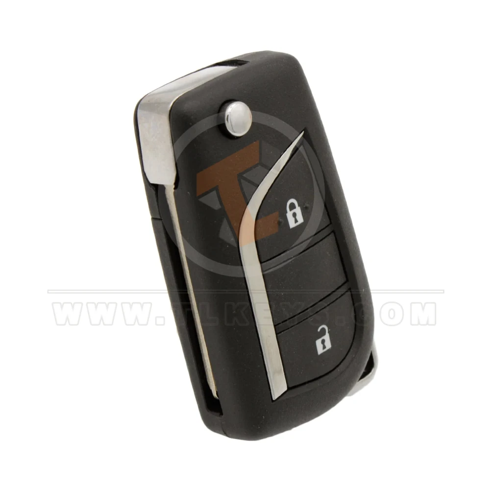 Toyota hilux fortuner 2017 2019 2 button flip key 433mhz 3d 2