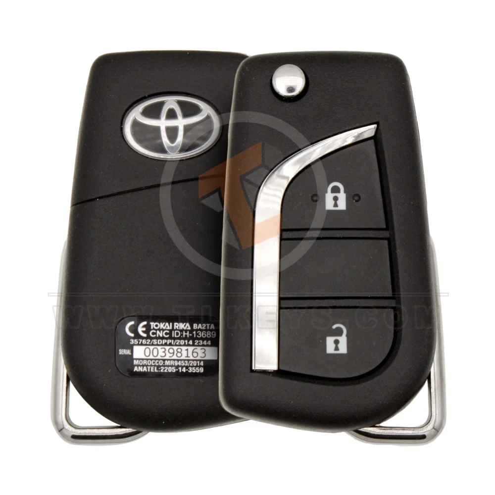 Toyota hilux fortuner 2017 2019 2 button flip key 433mhz Toyota hilux fortuner 2017 2019 2 button flip key 433mhz
