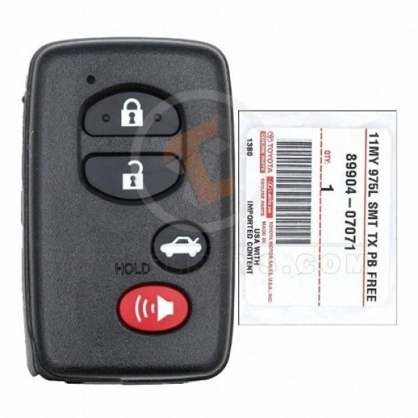 Genuine Toyota Avalon Smart Proximity 2008 2011 P/N: 89904-07071 Frequency 433MHz