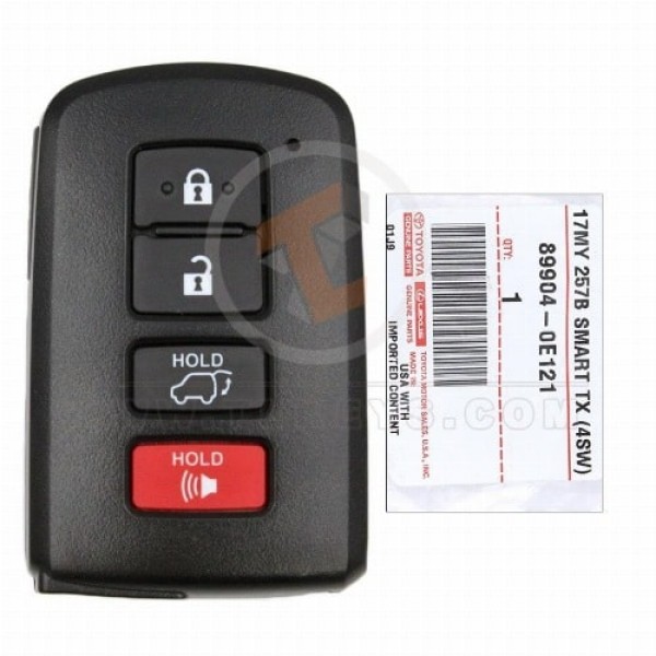 Genuine Toyota Highlander Kluger Smart Proximity 2014 P/N: 89904 0E121 Frequency 315MHz