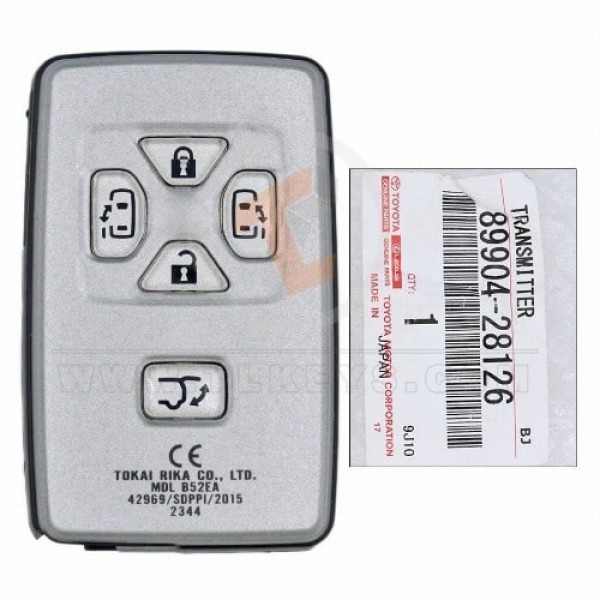 Original Toyota Previa ALPHARD Smart Proximity 2007 2014 P/N: 89904 28126 Frequenz 433 MHz