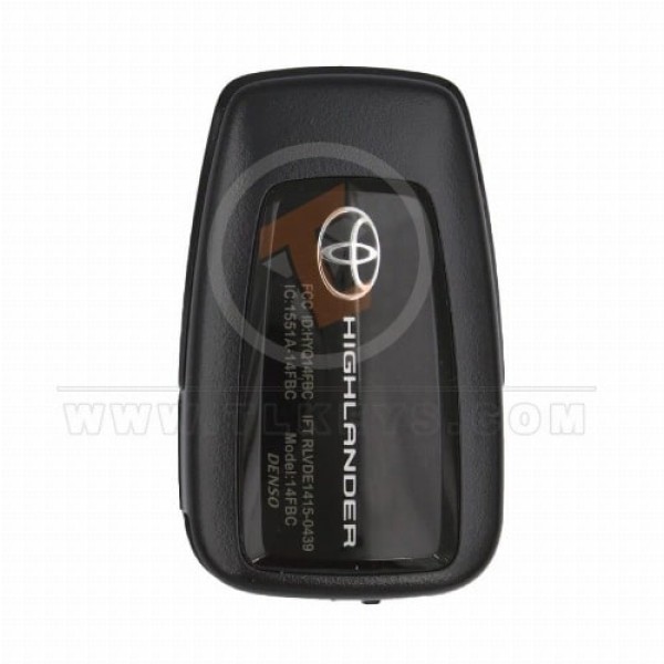 Highlander 2020 2021 remote key 3 buttons back