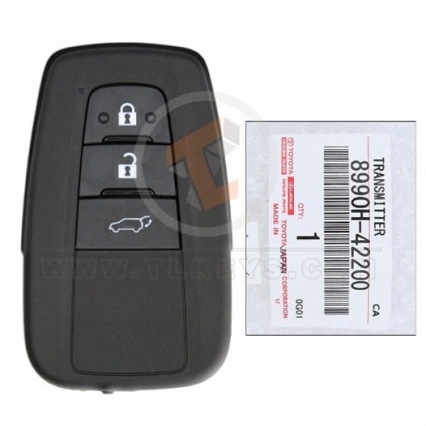 Genuine Toyota RAV4 Smart Proximity 2019 2021 P/N: 8990H 42200 433MHz Frequency 433MHz Genuine Toyota RAV4 Smart Proximity 2019 2021 P/N: 8990H 42200 433MHz Frequency 433MHz