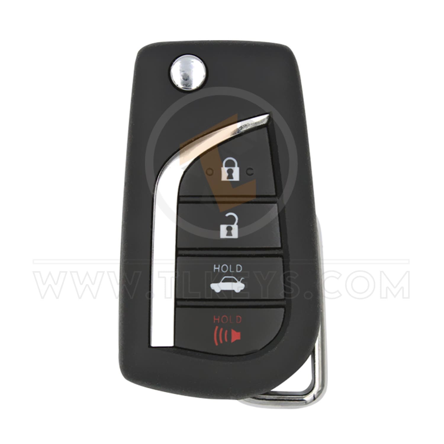 Toyota Camry Flip Key Remote 2018 2020 P/N: 89070 06790 315MHz Buttons 4