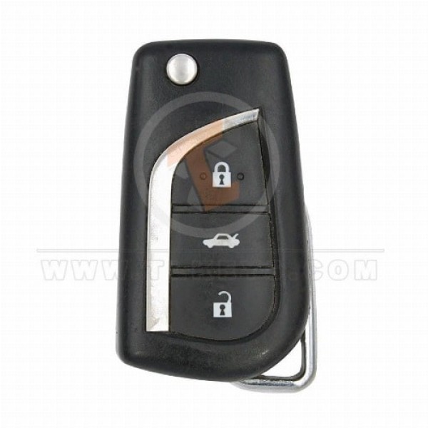 Refurbished Flip Key Remote Toyota Camry 2018 433MHz 3 Buttons Buttons 3