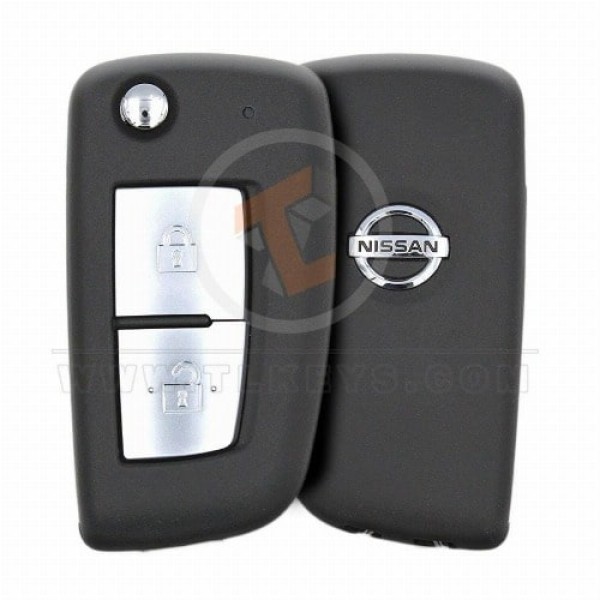 thumbnail image 2 of OEM Nissan Rogue Flip Keyless Entry Remote Fob 2014-2021 - H0561-4BA1B With Uncut Key Blade, Programmed Ready 2 of 5
