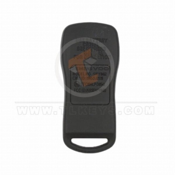 Navara 2008 2015 vdo key remote 3 buttons back