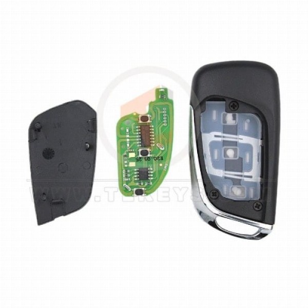 Xhorse XKDS00EN Universal Wired Flip Key Remote 3 Buttons Without Chip Panic Button No