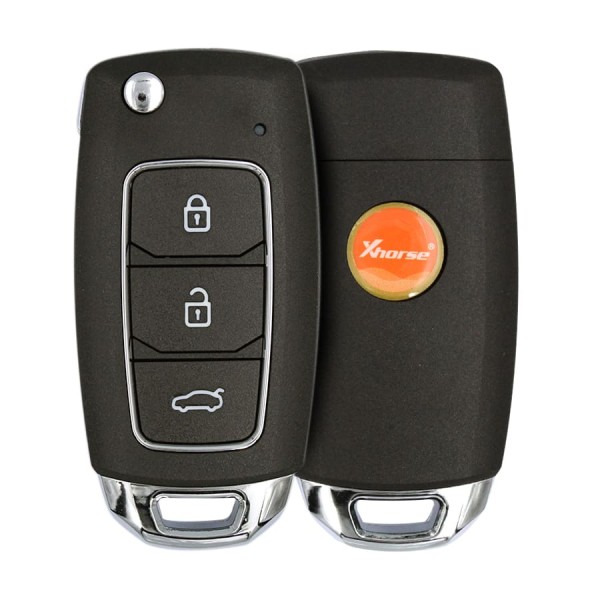 Xhorse XKHY25EN Wired Flip Key Remote 3 Buttons Without Chip