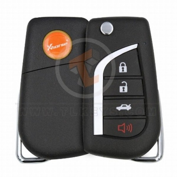 Xhorse VVDI XKTO10EN Wired Remote Key For Toyota Style Flip 4 - Foto 7