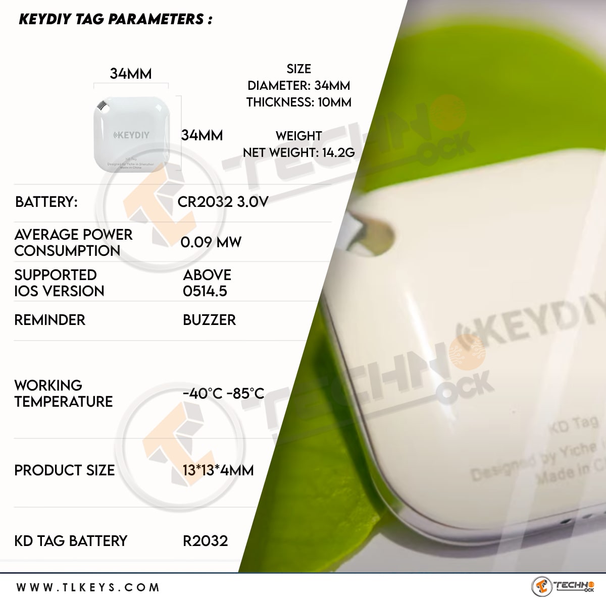 Battery CR2032 power temperature