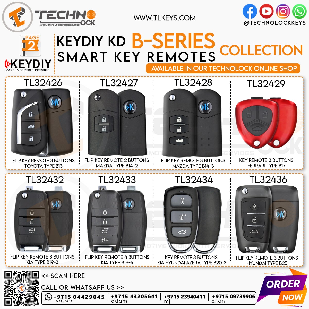  KEYDIY B series remote control for KD900 KD X2 mini KD 