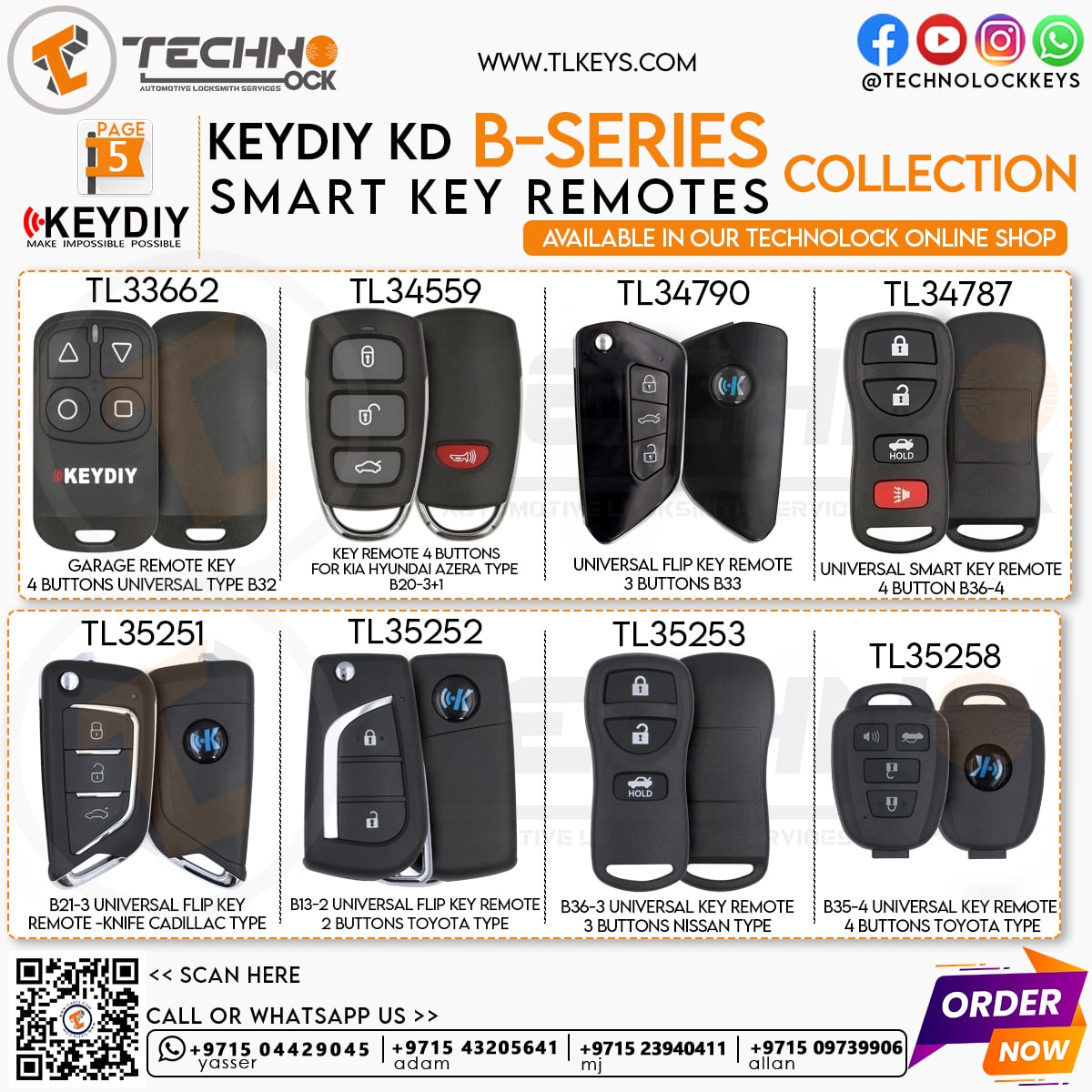  KeyDiy KD Universal Remote B Series Type 
