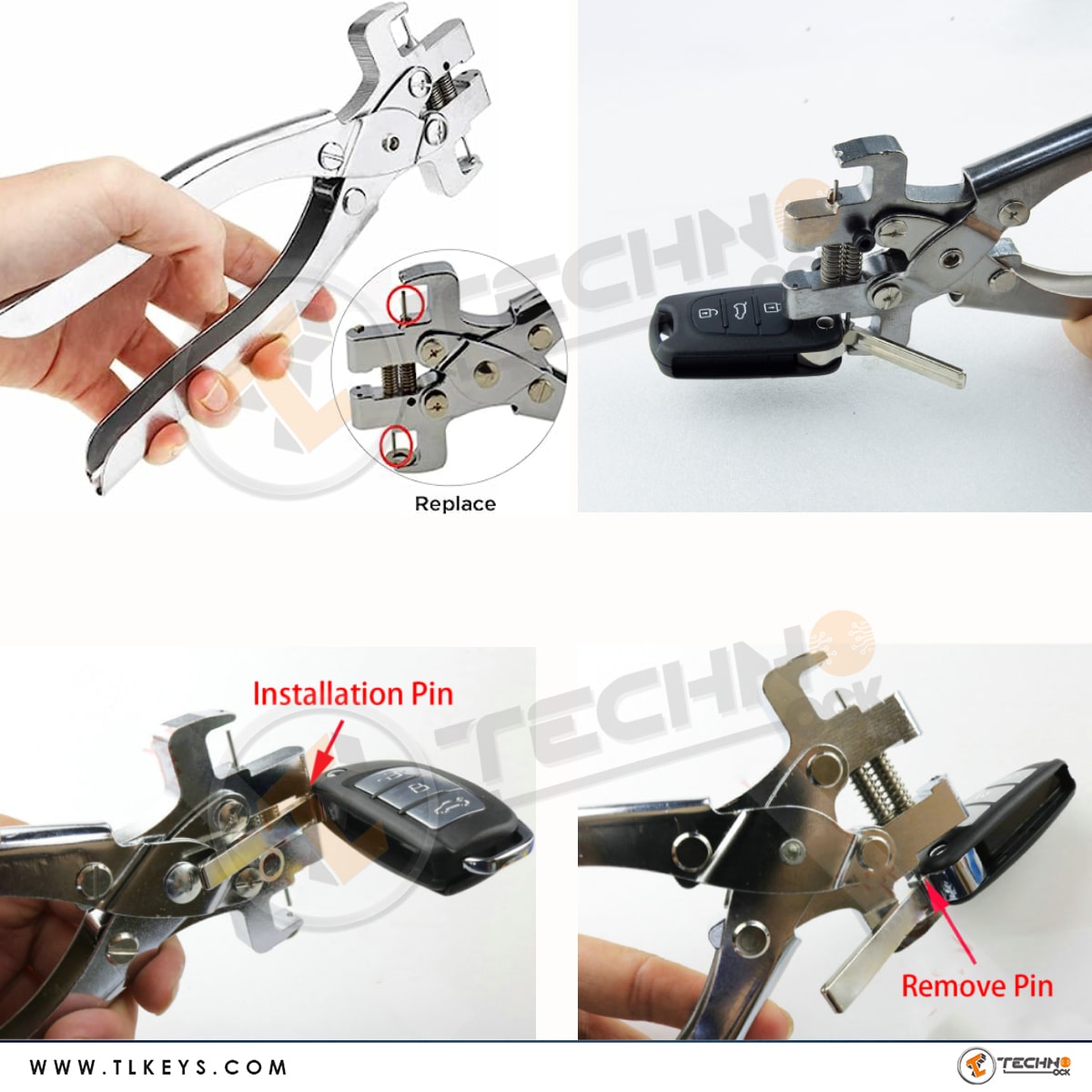 car key Split Pin Folding car key Disassembly