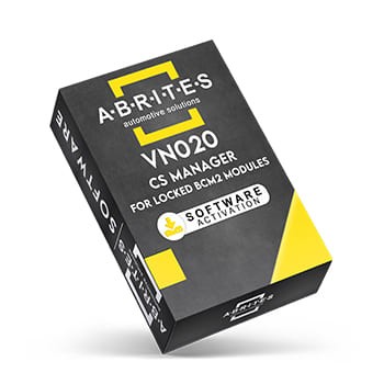 VN020 - CS Manager pour modules BCM2 verrouillés