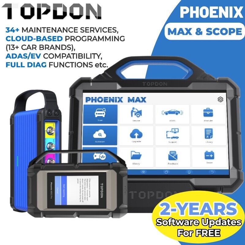 TOPDON Phoenix Max: Pro-Level Vehicle Diagnostics