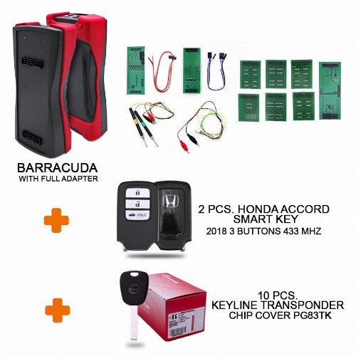 Barracuda with Full Set Adapters + 2 Pcs Honda Accord 2018 S Battery Type CR2025