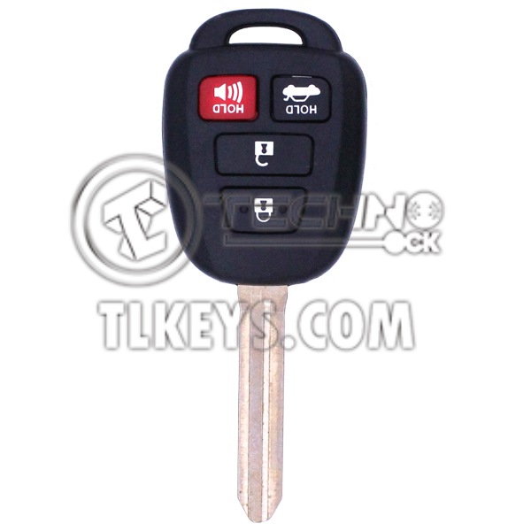  Toyota Highlander RAV4 Head Key Remote 2013 2017 314.4MHz 4 Buttons Remote Type Head Key Remote