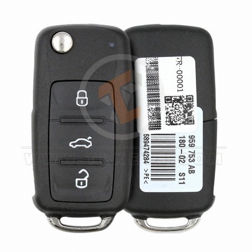 Genuine Volkswagen Caddy Flip Key Remote 2011 2019 433MHz 3 Buttons Remote Type Flip Key Remote