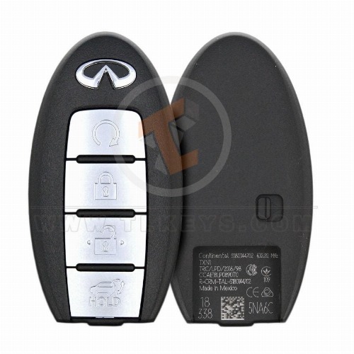 Genuine INFINITI Q50 Smart Proximity 2018 2019 P/N: 285E3-5NA6C Remote Type Smart Proximity