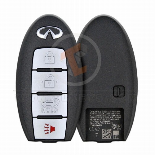 Genuine INFINITI QX60 Smart Proximity 2013 2016 P/N: 285E3-9NF4A Remote Type Smart Proximity