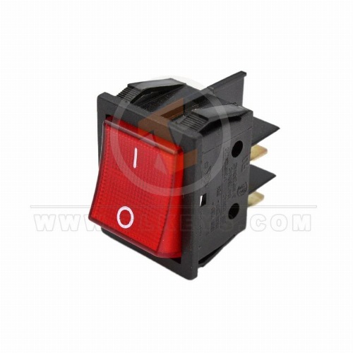 Keyline – interrupteur principal rouge Lupo RIC02912B, pièces de rechange, Type interrupteur