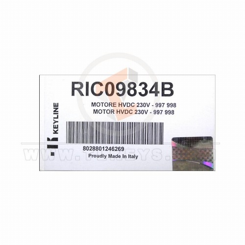 Keyline Motor HVDC 230V 997 998 RIC09834B Keyline