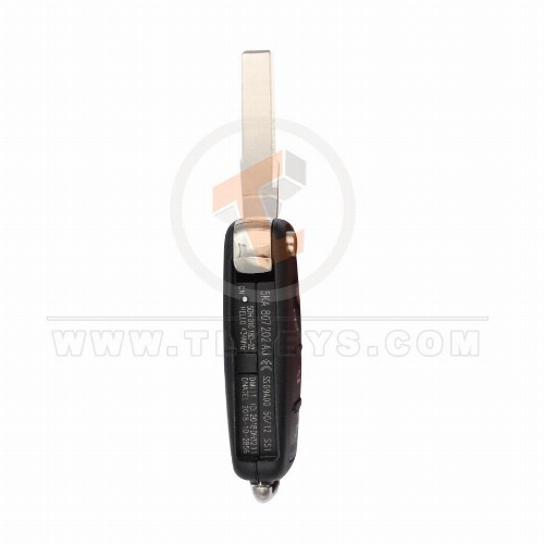 Volkswagen Flip Key Remote 2009 2016 P/N: 5KA807202AJ 433MHz Buttons 3
