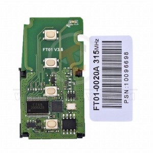 Lonsdor Toyota 2012-2017 Board Key Remote 4 Buttons 315 MHz Frequency 315MHz