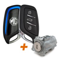 smart key remote 3 buttons with lock cylinder item - thumbnail